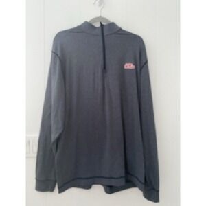 Ole Miss Rebels Cutter & Buck Adapt Eco Hybrid 1/4 Zip Pullover Grey Mens XL‎